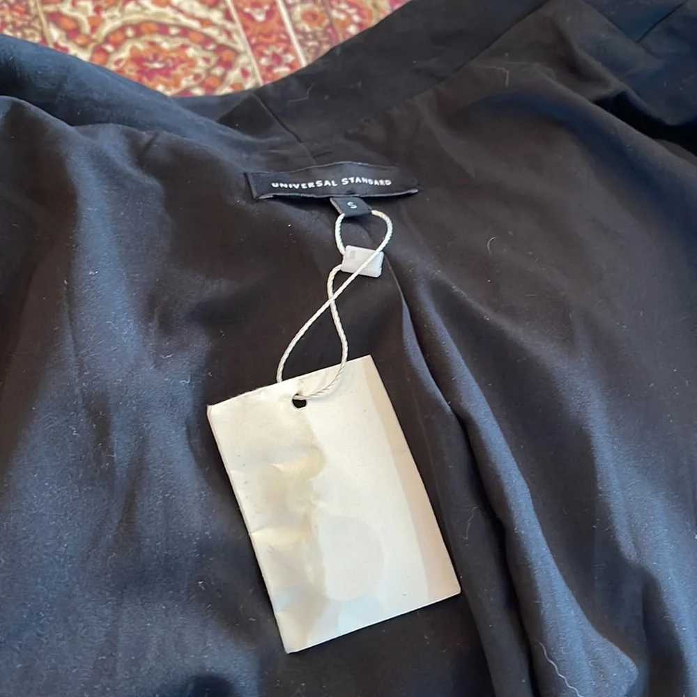 New Universal Standard Black Blazer Fitted Single Button Blazer Size 16 Longer - Picture 7 of 11